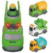WOOPIE Green Tow Truck Dugã me Lɔri ƒe Gbeɖiɖi kple Kekeli ƒe Ŋusẽkpɔɖeamedzi