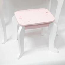 VIGA Ati Dressing Table Gã Yeye kple Pink kple Ahuhɔ̃e kple Zikpui