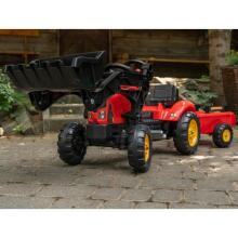 FALK Supercharger Tractor Dzĩ Ʋuʋu Hood kple Trailer + Bucket Tso Ƒe 2
