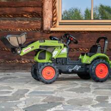 FALK Green Pedal Claas Tractor kple Trailer + Dzo tso Ƒe 2 Vi.