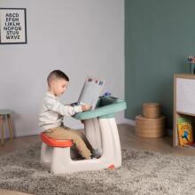 SMOBY Akpa eve ƒe Dɔwɔkplɔ̃ Bench Board 2in1 + 80 kpeɖeŋutɔ