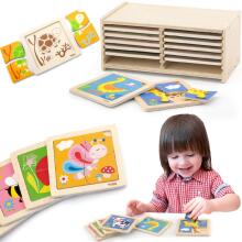VIGA Ati ƒe Aɖaŋuɖoɖo 12 boards, 4 puzzle le tsitrenu