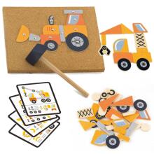 VIGA Ati Nailing Fefewɔnu Xɔtuʋuwo 45 Pieces Montessori