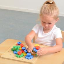 MASTERKIDZ Gears Tu Wò Ŋutɔ Wò Mɔ̃ Montessori Board
