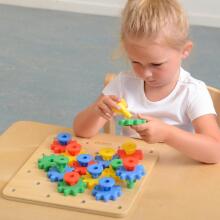 MASTERKIDZ Gears Tu Wò Ŋutɔ Wò Mɔ̃ Montessori Board