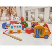 WOOPIE GREEN Ati Threading Blocks Ʋuwo Ʋuwo 13 pcs.