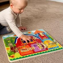 TOOKY TOY Manipulative Board Locks Nɔnɔmetatawo Agble