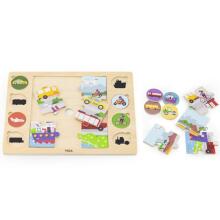 VIGA Ati Puzzle Guess the Vɔvɔli - Mɔnu siwo dzi woato aʋu Puzzle 17 pcs.