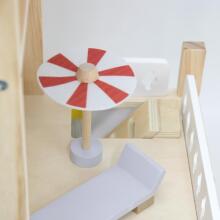 VIGA Ati Dollhouse Set kple Dolls kple Kpekpeɖeŋunuwo