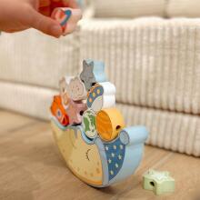 TOOKY TOY Xexeame Katã ƒe Alɔ̃dɔdɔ Ɣleti Dadasɔ Ati Puzzle Threading Montessori Space