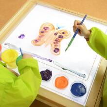 MASTERKIDZ Sensory Frame - LED Panel + Nutata ƒe Tray si me kɔ