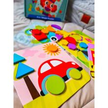 TOOKY TOY Puzzle 4 le 1 me Puzzle Mntessori Blocks