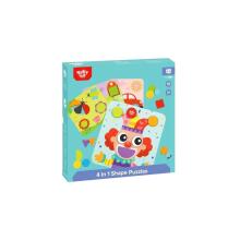 TOOKY TOY Puzzle 4 le 1 me Puzzle Mntessori Blocks