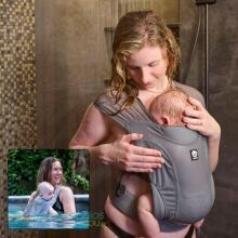Dooky Splash Сarrier Art.250055 Grey Veekindel ja ergonoomiline lapsekandevahend