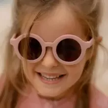 Little Dutch Sunglasses Art.126466 Round Soft Pink Солнцезащитные Очки