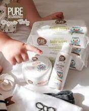 Pure Beginnings Baby Massage Oil Art.251284 niisutav massaaži- ja vanniõli jojooba, mandli-, avokaadoõli ja Kalahari meloni ekstraktiga kuivale ja väga kuivale nahale, 100 ml