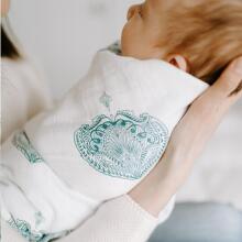 Aden Anais Muslin Swaddles Art.251316 Oceanic Kvaliteetne musliini mähe bambusest, 1 tk. (120x120 sm)