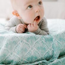 Aden Anais Muslin Swaddles Art.251316 Oceanic Kvaliteetne musliini mähe bambusest, 1 tk. (120x120 sm)
