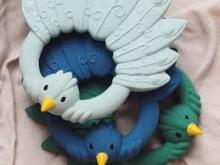 Natruba Rubber Rattle Art.251345  Teether made of 100% natural rubber