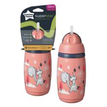 TOMMEE TIPPEE Insulated Straw 266ml, 12m+, pink, 448017