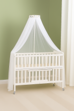 La Bebe™ Canopy Universal Art.252199 White Universal Canopy / Mosquito Net for Baby Cot or Cradle 150х300 см