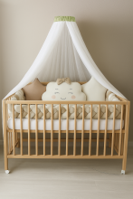 La Bebe™ Canopy Universal Art.252199 White Universal Canopy / Mosquito Net for Baby Cot or Cradle 150х300 см