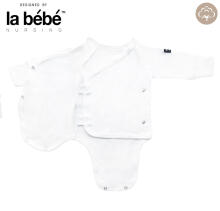 La Bebe™ Baby Set Art.9-07-33 White 3-piece baby set, 100% cotton