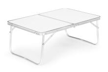 Väike kokkupandav telkimislaud 60x40 cm valge MultiGarden