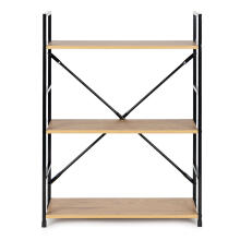 Lai Puitriiul Metallraami LOFT Stiilis, 3 Riiulit ModernHome