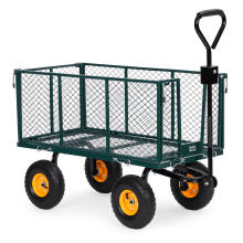 Aedade transportkäru, 400 kg, traktorile, avanevad külgpaneelid, suured täispuhutavad rattad, MultiGarden