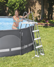 Basseini redel 122 cm, libisemisvastased astmed, INTEX 28076