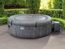 Käigukohandatav jacuzzi kuumavee bassein hüdro massaažiga 4-le inimesele 196x71 cm WIFI premium tarvikud INTEX 28440