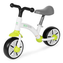 Tasakaaluratas lastele, EVA rattad, reguleeritav iste, roheline, ECOTOYS