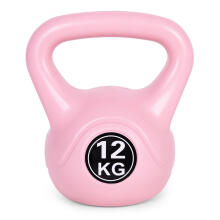 Kettlebell 12 kg treeninguks, hantel, raskuskuul, fitness koormus, roosa, ModernHome