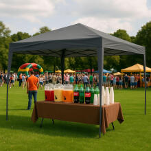Garden Pavilion Tent 3x3 m Pop-Up Canopy for Garden or Terrace MultiGarden
