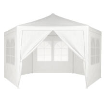 Aedade Kaubanduse Paviljon Telk 2x2x2 m Akendega Valge MultiGarden