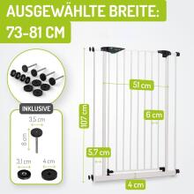 Bomi® Mira Safety Gate Art.255187 White Turvavärav