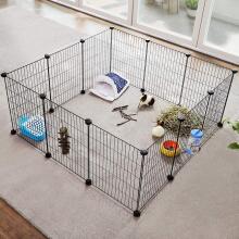 Modulaarne puuri aed väikestele närilistele, nagu hamstrid ja merisead, must