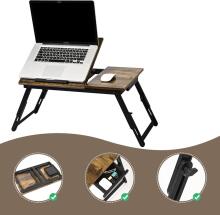 Vasmia Laptop Table Art.255639 Kandik sülearvutile 34.9 x 69 x 32  cm voodialune laud kokkupandav maalikunstiline