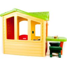 Little Tikes Pikniku Maja Terrassiga ja Maagilise Uksekellaga - Loomulik