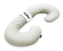 La Bebe™ Maternity Pillow Cotton Sì -Duo Art.255999 Light Grey Хлопковая ткань. Многофункциональная подушка/подкова для беременных  с наполнителем memory foam