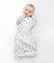 Love To Dream Swaddle Up  Art.LTD-L1003232WHTXS Superstar Cotton swaddle-sleeping bag for comfortable sleep, swaddling XS times.