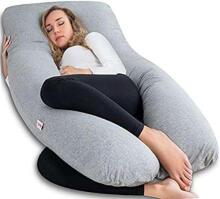 La Bebe™ Cushy Maternity Pillow Art.91914 Peach Многофункциональная подушка для беременных и кормящих (U Shaped) , наполнение синтепон, 155x80cm