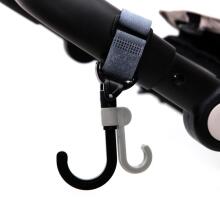 Mini Baby Stroller Hookey Art.1606 Black Konksud jalutuskäru käepidemetele