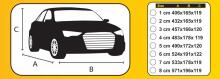 PEVA CAR COVER SHIELD SIZE 432x165x119 cm
