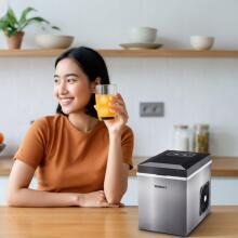 Косткарка для льда домашняя машина для кубиков льда 10 кг 165W WEBBER