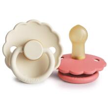 Frigg Daisy Round Latex Art.101934 Violet Dream/Dream Pacifier (nipple) made of 100% natural rubber 0-6 months (2 pcs.)