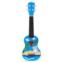 Lastele mõeldud puidust ukulele kitarr 4 nailonikeelega mängimiseks ECOTOYS