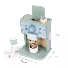 ECOTOYS Puidust mängukohvimasina baristakomplekt lastele