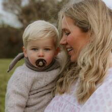 Frigg Little Viking Round Latex Art.10519 Bjorn Pacifier (nipple) made of 100% natural rubber 0-6 months (1 pcs.)